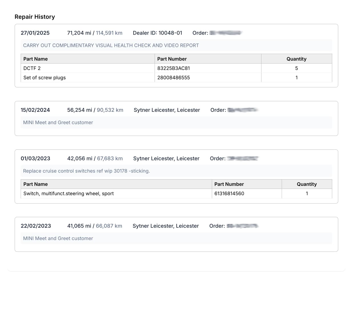 MINI Repairs