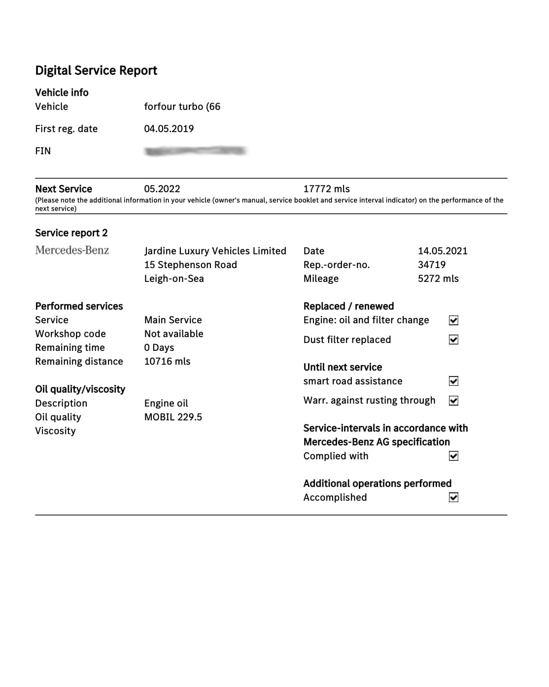 Smart Service History